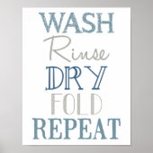 Wäscheservice-Zimmer U-Bahn-Poster Poster (Vorne)