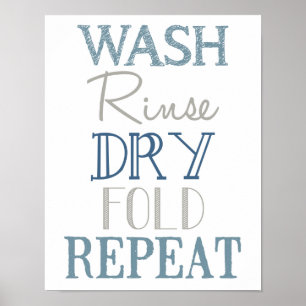 Wäscheservice-Zimmer U-Bahn-Poster Poster