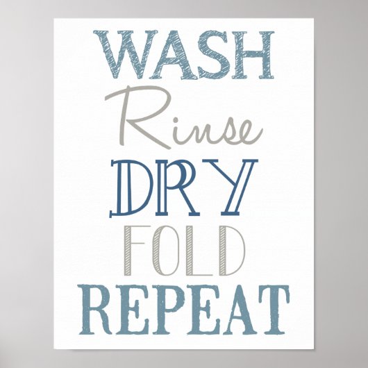 Wäscheservice-Zimmer U-Bahn-Poster Poster (Vorne)