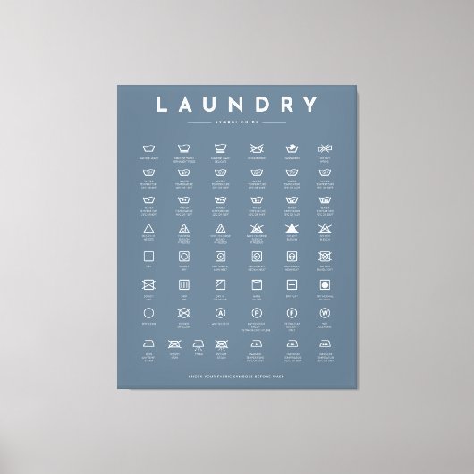 Wäscheservice-Zimmerdeko Leinwanddruck (Vorderseite)