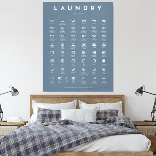 Wäscheservice-Zimmerdeko Leinwanddruck (Insitu (Schlafzimmer))