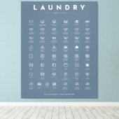 Wäscheservice-Zimmerdeko Leinwanddruck (Insitu (Holzboden))