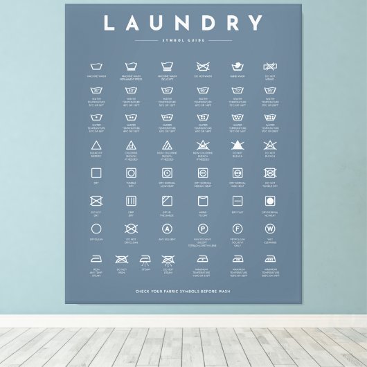 Wäscheservice-Zimmerdeko Leinwanddruck (Insitu (Holzboden))