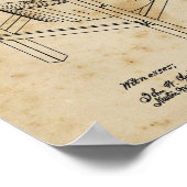 Wäscheservice Zimmerdekoration Waschmaschine Bluep Poster (Ecke)