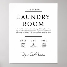 Wäscheservice, Zimmerservice Art Poster