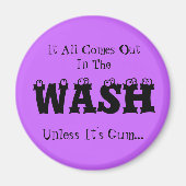 Wäscheständer - alles kommt im Müll heraus Magnet (Vorne)