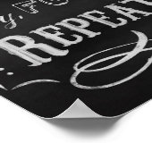 Wäscheständer, Chalk Art Prints Chalkboard Poster (Ecke)