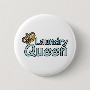 Wäscheständer Königin mit Krone Button