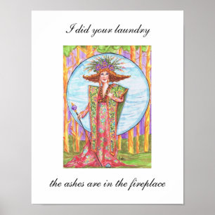 Wäscheständer Poster