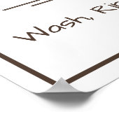 Wäscheständer Poster (Ecke)