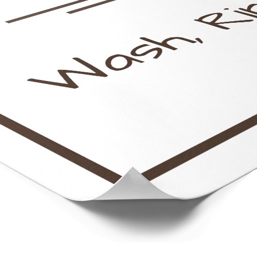 Wäscheständer Poster (Ecke)