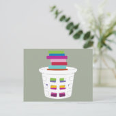 Wäscheständer Postkarte (Stehend Vorderseite)