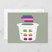 Wäscheständer Postkarte (Vorne/Hinten)