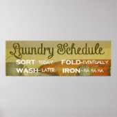 Wäscheständer Spaß Poster (Vorne)