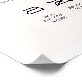 Wäschestandposter für Ihren Wäscheservice Poster (Ecke)