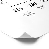 Wäschesymbole beachten beim Entfernen von Zähnen Poster (Ecke)