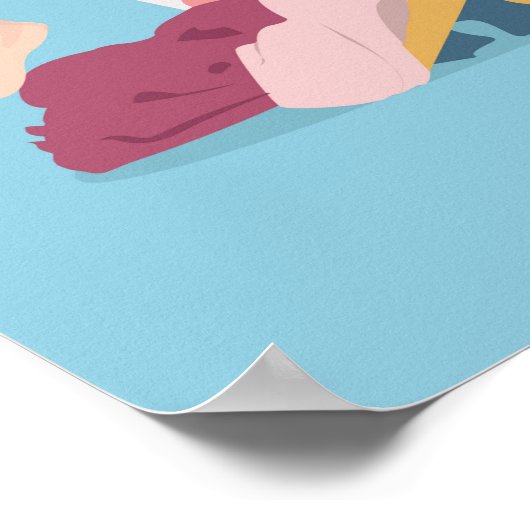 Wäschetag Art Printing Poster (Ecke)