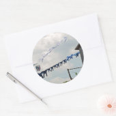 Wäschetag-Aufkleber Runder Aufkleber (Umschlag)