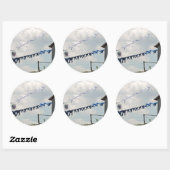 Wäschetag-Aufkleber Runder Aufkleber (Blatt)