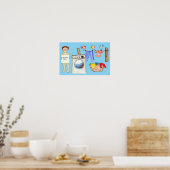 Wäschetag Poster (Küche)