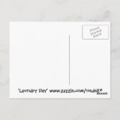 Wäschetag Postkarte (Rückseite)