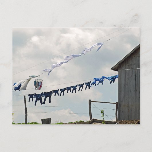 Wäschetag Postkarte (Vorderseite)