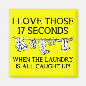 Wäschetag Sonniger Kühlschrankmagnet (Vorne)