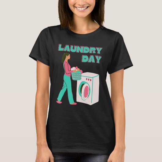 Wäschetag T-Shirt (Vorderseite)