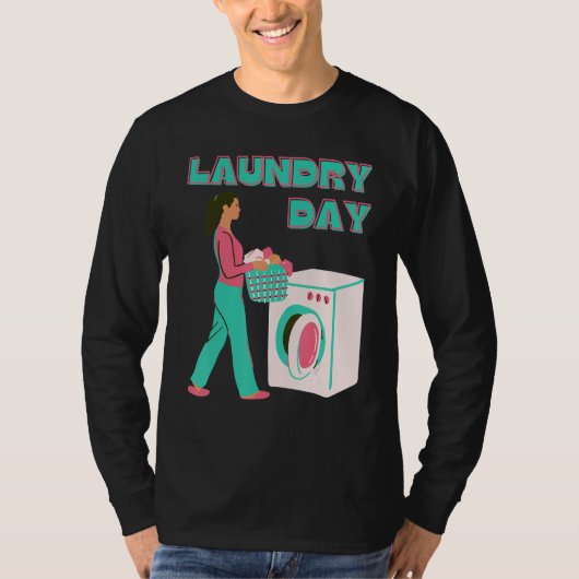 Wäschetag T-Shirt (Vorderseite)