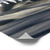 Wäschetrocknen auf Wäscheleinen Poster (Ecke)