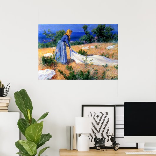 Wäschetrockner Elin Danielson-Gambogi 1896 Poster (Heimbüro)