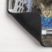 Wäschetrockner-Kätzchen Mousepad (Ecke)