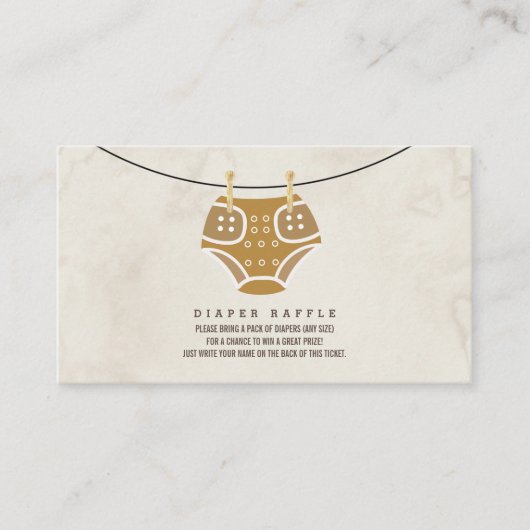 Wäschetrockner-Raffle-Kinderdusche Begleitkarte (Vorderseite)