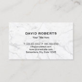 Wäschetrockner und Trockner Reinigung Modernes Bla Visitenkarte (Rückseite)