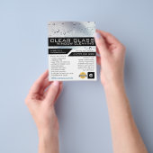 Waschfenster, Fensterreinigung Werbung Flyer (Gruppe)