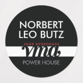 Waschfeste Aufkleber schwarz-weiß (Design 1)