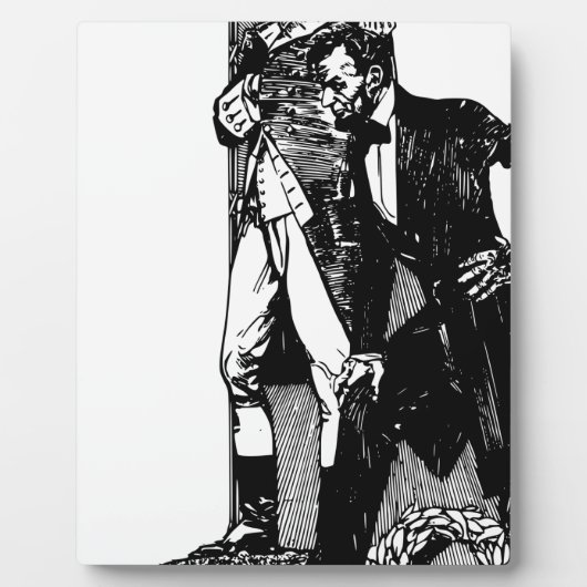 Waschington Lincoln Fotoplatte (Vorderseite)