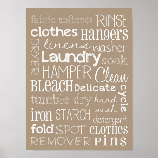 Waschküche Poster (Vorne)