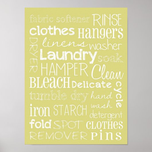 Waschküche Poster (Vorne)