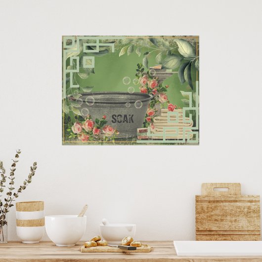 Waschküche Poster (Küche)