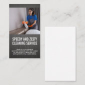 Waschküche | Reinigungsmittel Visitenkarte (Vorne/Hinten)