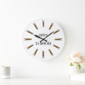 Waschküche-Stunden-Zeichen Große Wanduhr (Zuhause)