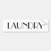 WASCHKÜCHE-TÜR-ZEICHEN AUTOAUFKLEBER (Vorne)