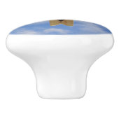 Waschkücheclothespin-Himmel Keramikknauf (Seitenansicht)