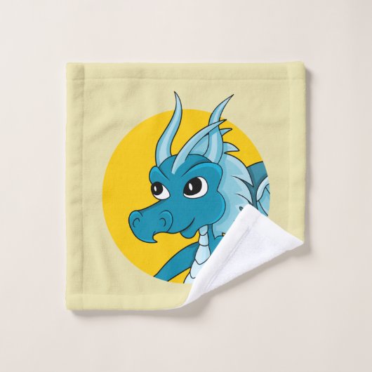 Waschlappen aus blauem Drachen Cartoon (Waschlappen)