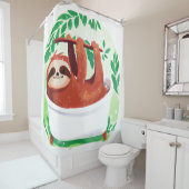 Waschlappen in einem Duschvorhang (Beispiel)