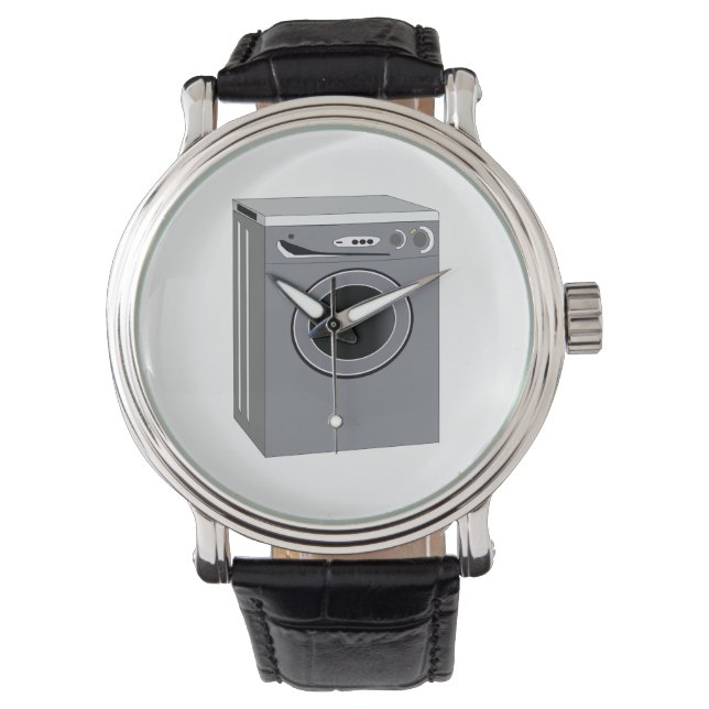 Waschmaschine Armbanduhr (Vorderseite)