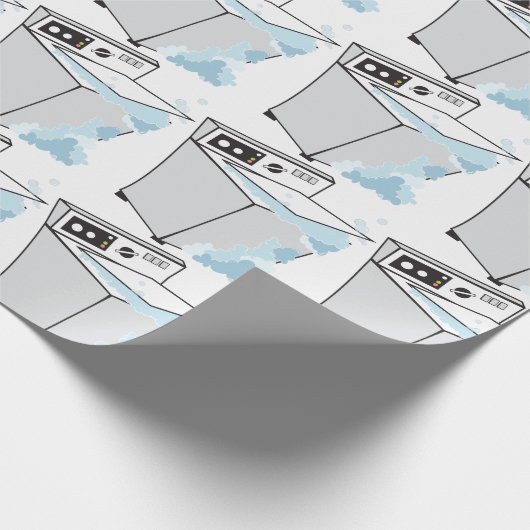 Waschmaschine Geschenkpapier (Ecke)
