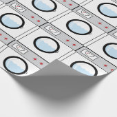 Waschmaschine Geschenkpapier (Ecke)