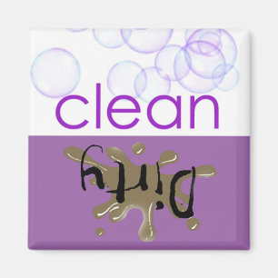 Waschmaschine - Ist sie sauber oder schmutzig? Magnet